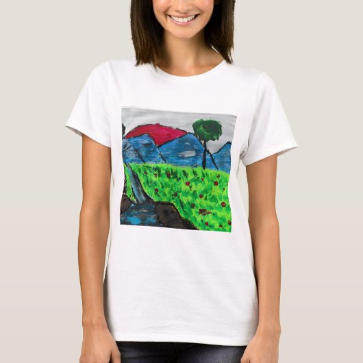 Berglandschap T-shirt (Voorkant)