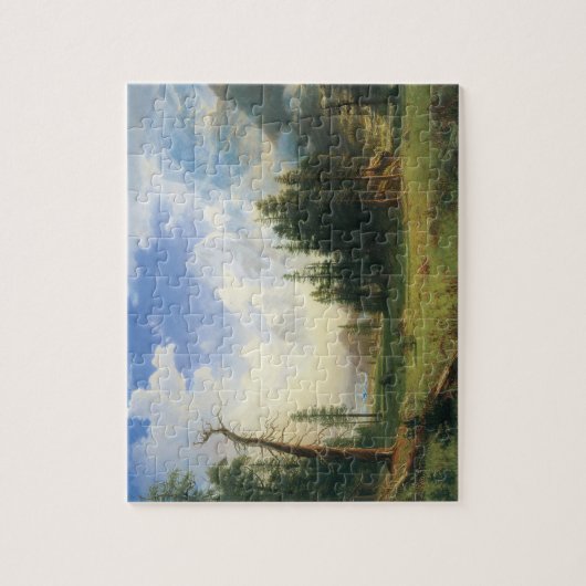 Berglandschap van Albert Bierstadt Legpuzzel (Verticaal)