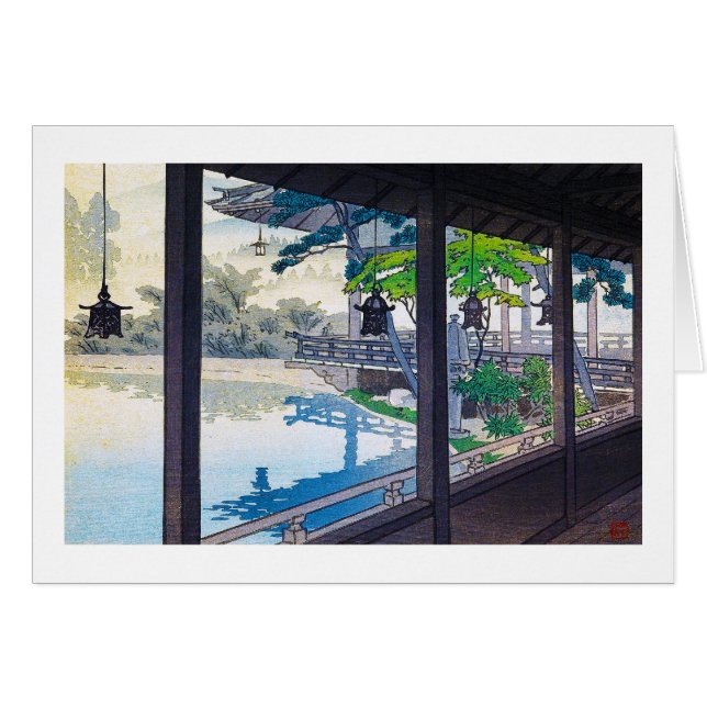 Berglandschap van het hol-japanse tuinmeer (Voorkant Horizontaal)