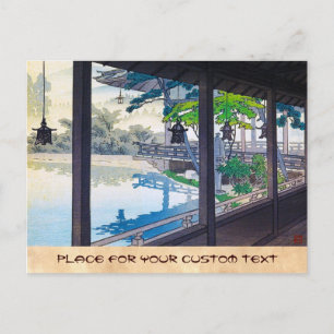 Berglandschap van het hol-japanse tuinmeer briefkaart