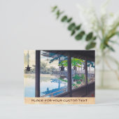 Berglandschap van het hol-japanse tuinmeer briefkaart (Staand voorkant)