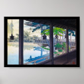 Berglandschap van het hol-japanse tuinmeer poster (Voorkant)