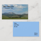 Berglandschap Visitekaartje (Voorkant / Achterkant)