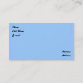 Berglandschap Visitekaartje (Achterkant)