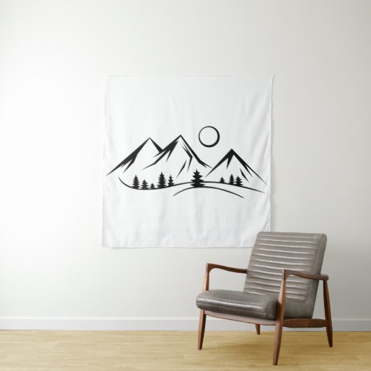 Berglandschap Wandkleed (In situ)