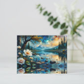 Berglandschap Waterreflectie Briefkaart (Staand voorkant)