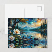 Berglandschap Waterreflectie Briefkaart (Voorkant / Achterkant)