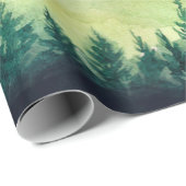 Berglandschap. Waterverf illustratie. Cadeaupapier (Rol Hoek)