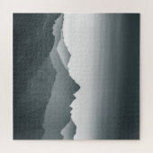 Berglandschap zwart-wit legpuzzel (Horizontaal)