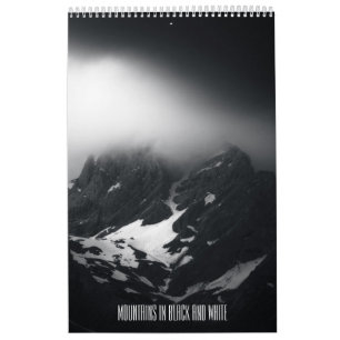 Berglandschappen in zwart-wit v2 foto kalender