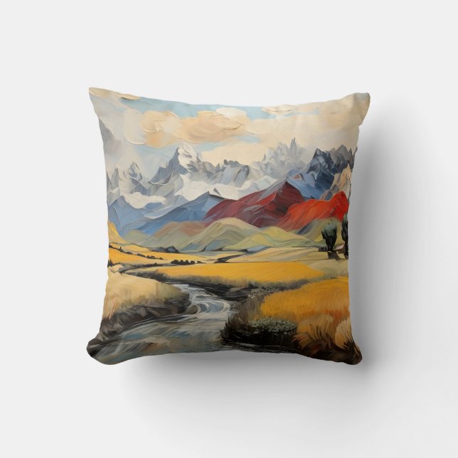 Berglandschappen Kussen (Voorkant)