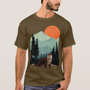 Berglandschapsavontuur Sunset Pine Tree Zee T-shirt