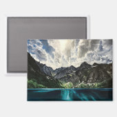 Berglandschapschildering Magneet (Voorkant / Achterkant)