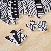 Berglandschapsdoedelkleur in legpuzzel (Zijkant)