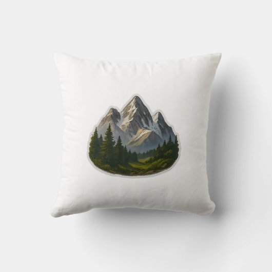 Berglandschapsontwerp Kussen (Achterkant)