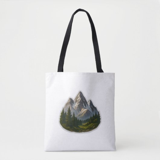 Berglandschapsontwerp Tote Bag (Voorkant)