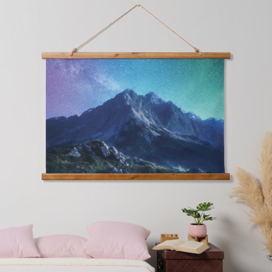 Berglandschapsschildering Hangend Wandkleed (Slaapkamer)