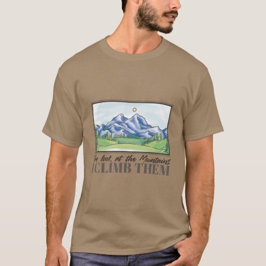 Berglandschapsschildering T-shirt (Voorkant)