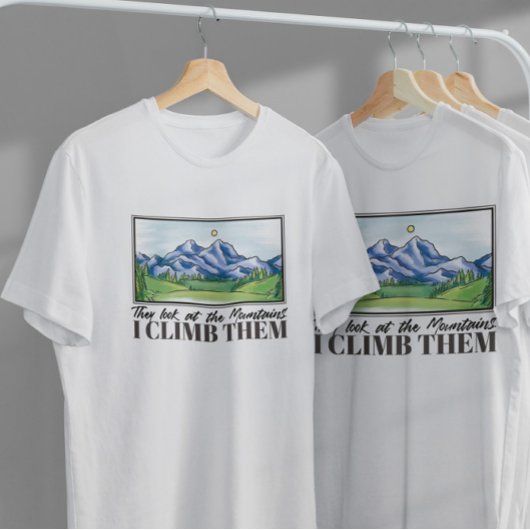 Berglandschapsschildering T-shirt