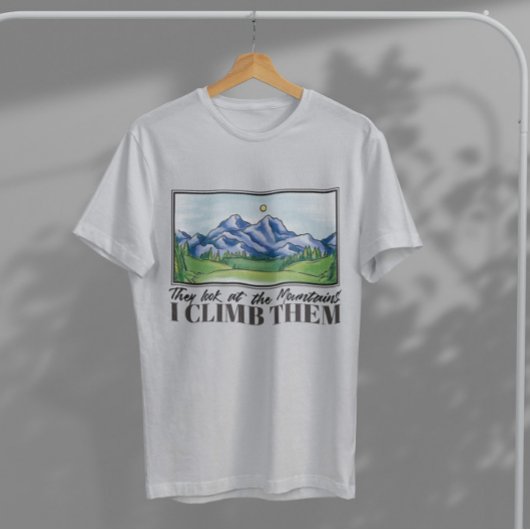 Berglandschapsschildering T-shirt