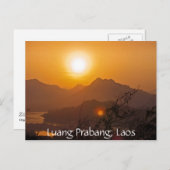 Berglaos Sunset Briefkaart (Voorkant / Achterkant)