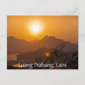 Berglaos Sunset Briefkaart (Voorkant)