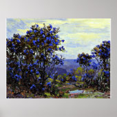 Berglaurier in bloei, mooi schilderij poster (Voorkant)