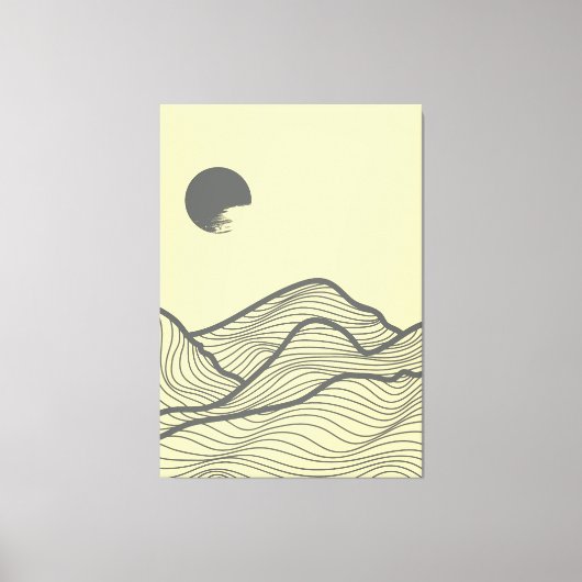 Berglay-out ontwerp canvas afdruk (Voorkant)