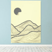 Berglay-out ontwerp canvas afdruk (Insitu (Houten vloer))