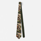 Bergleeuw Grote Katachtige Halsband Stropdas (Voorkant)