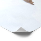 Bergleeuw in de sneeuw poster (Hoek)