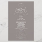Berglijn Art Amethyst Wedding Programme (Voorkant)