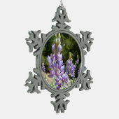 Berglupinen in Yosemite Tin Sneeuwvlok Ornament (Links)