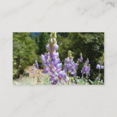 Berglupinen in Yosemite Visitekaartje (Achterkant)
