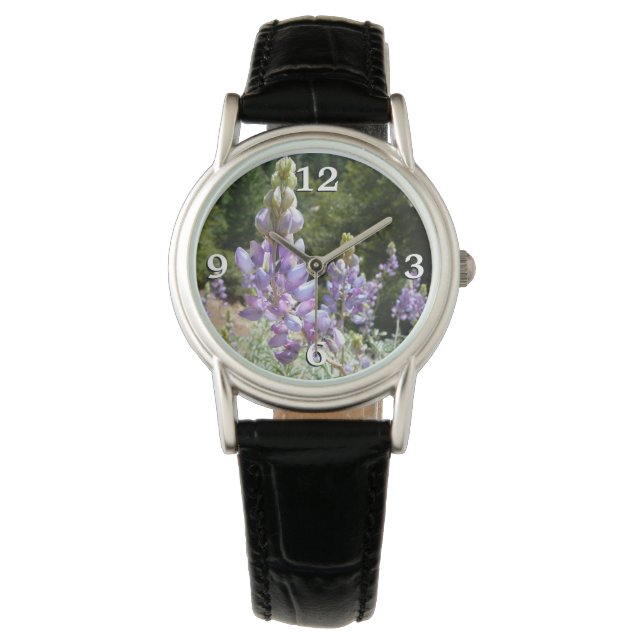 Berglupines in Yosemite Horloge (Voorkant)