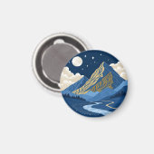 Bergmaanlicht Magneet (Voorkant / Achterkant)