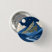 Bergmaanlicht Ronde Button 3,2 Cm (Voorkant /achterkant)