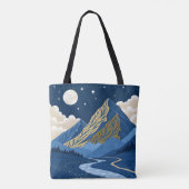 Bergmaanlicht Tote Bag (Achterkant)