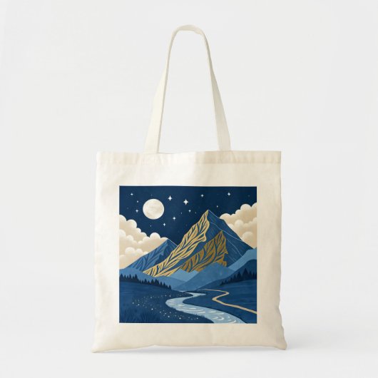 Bergmaanlicht Tote Bag (Voorkant)