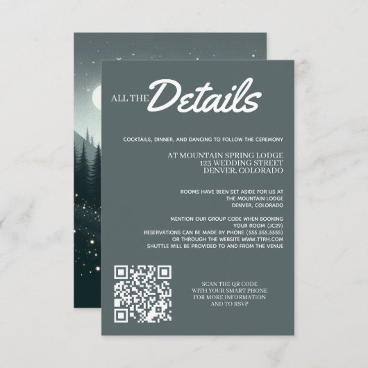 bergmagie informatiekaartje (Voorkant / Achterkant)