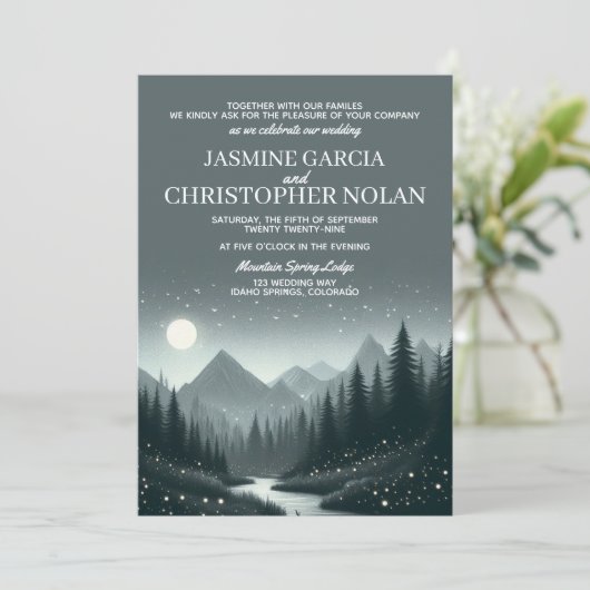 bergmagie kaart (Staand voorkant)