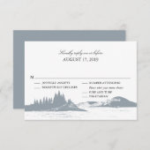 bergmeer  | Bindende RSVP met menuopties (Voorkant / Achterkant)