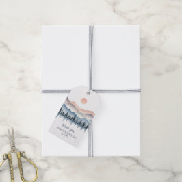 Bergmeer Bruiloft Cadeaulabel