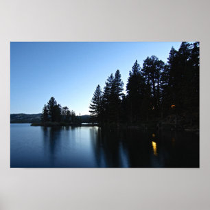 Bergmeer, Cabin, Night Poster