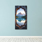 Bergmeer Canvas Afdruk (Insitu (Houten vloer))