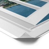 Bergmeer Faux-vensterscène Poster (Hoek)