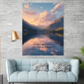 Bergmeer Handgeschilderd Landschap Poster