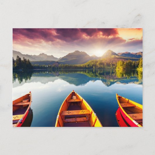 Bergmeer in het nationaal park High Tatra 3 Briefkaart (Voorkant)