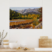 Bergmeer in Schilderachtig Estes Park Poster (Keuken)