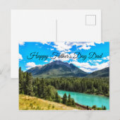 Bergmeer landschap Vaderdag Briefkaart (Voorkant / Achterkant)